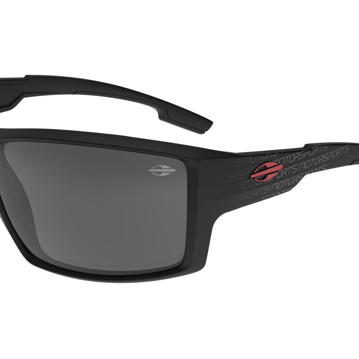 Óculos de Sol Mormaii Joaca 4 Motorsports Preto com Vermelho Lente Cinza