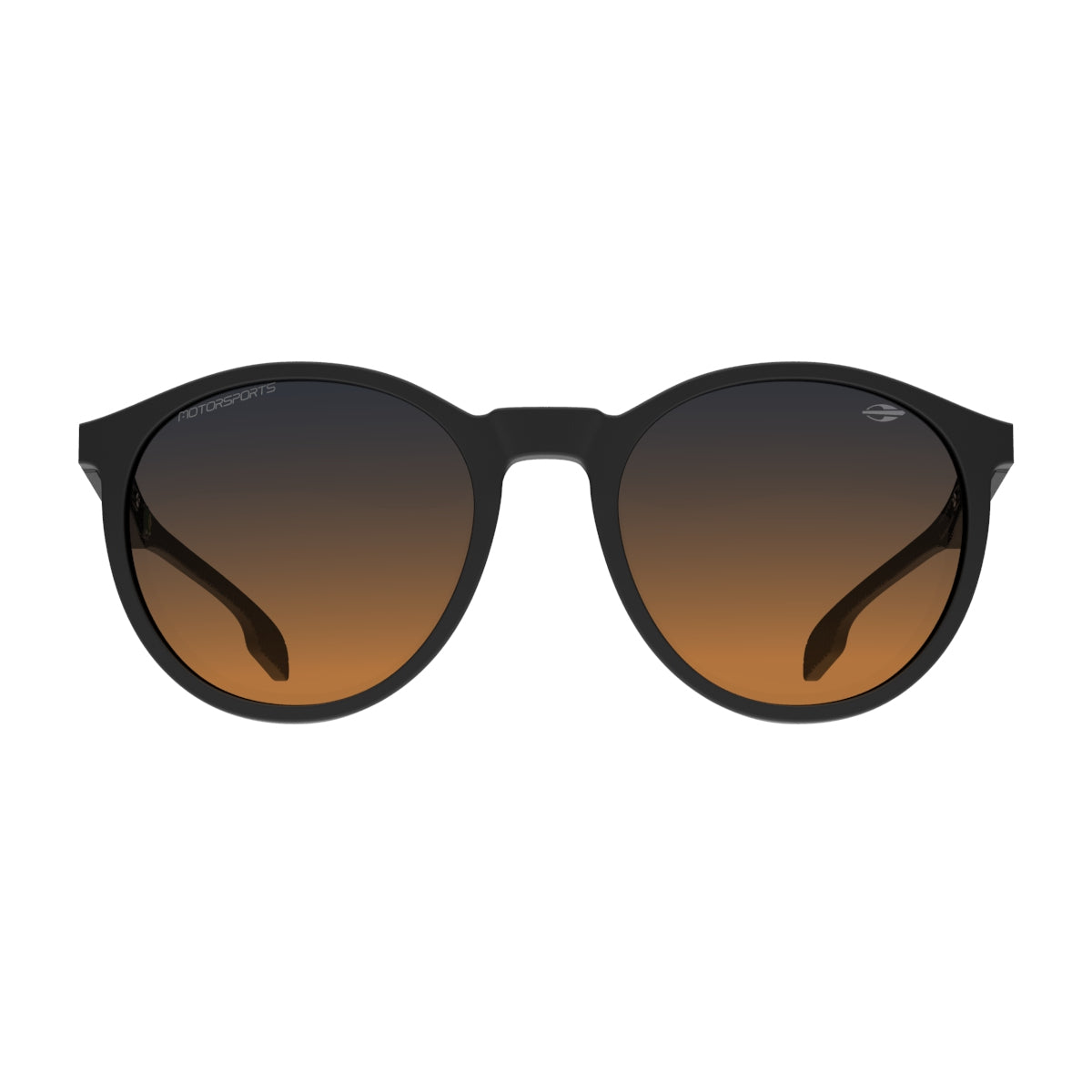 Óculos de Sol Mormaii Maui Motorsports Preto Fosco Lente Azul Degradê Laranja