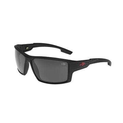 Óculos de Sol Mormaii Joaca 4 Motorsports Preto com Vermelho Lente Cinza