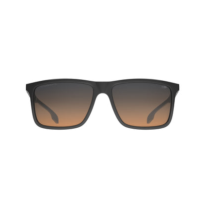 Óculos de Sol Mormaii Kona Motorsports Preto Brilho Lente Azul Degradê Laranja