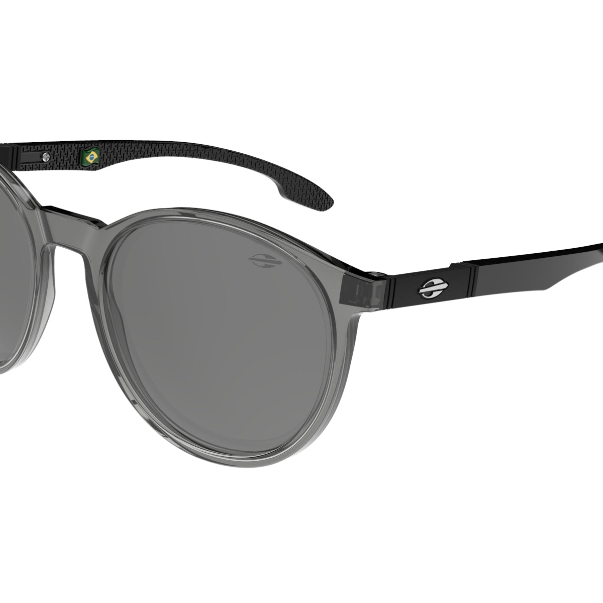 Óculos de Sol Mormaii Maui Motorsports Fumê Brilho Lente Cinza Flash Prata
