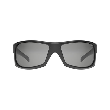 Óculos de Sol Mormaii Acqua NG Motorsports Preto Fosco Lente Cinza Flash Prata