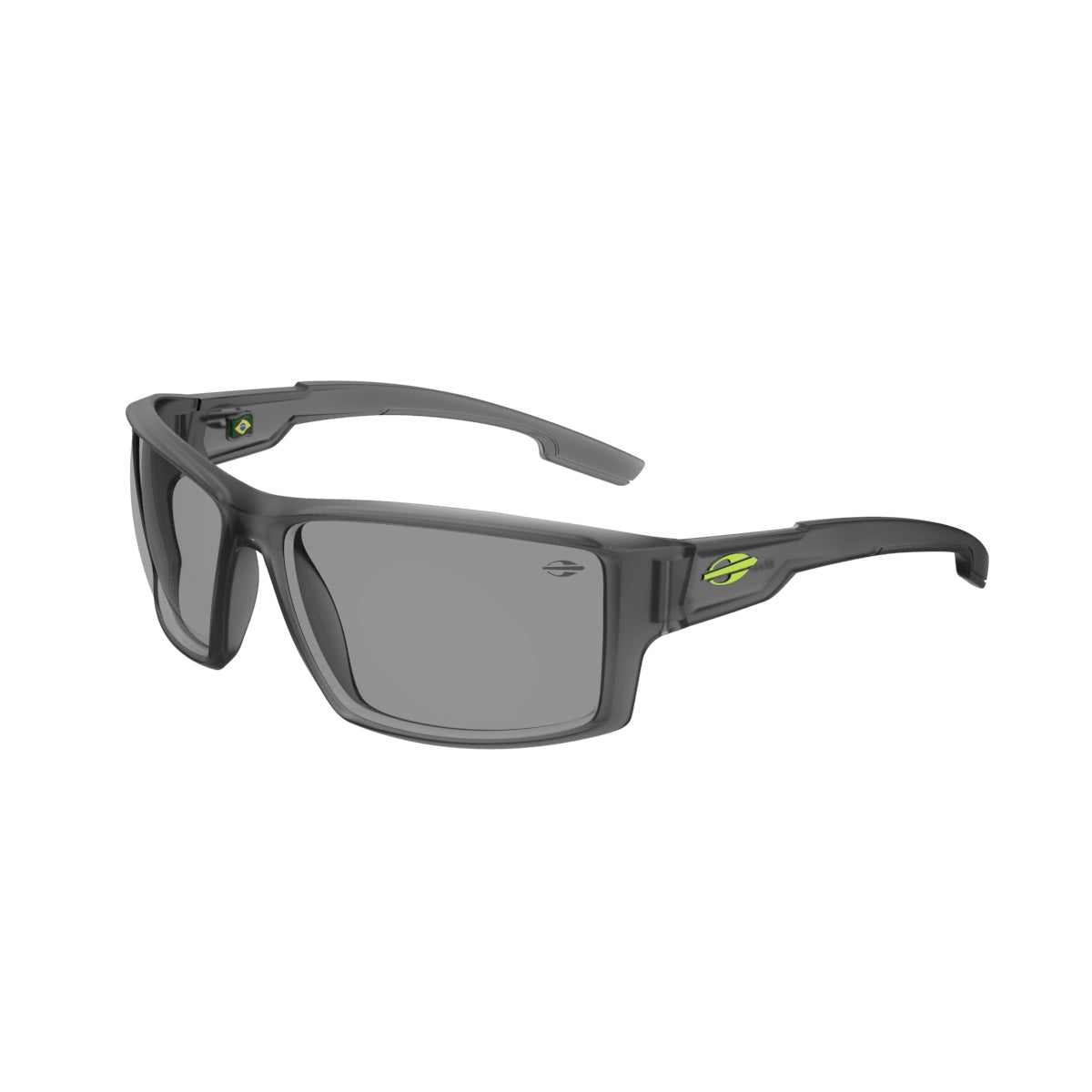 Óculos de Sol Mormaii Joaca 4 Motorsports Fumê Fosco Lente Cinza Flash Prata