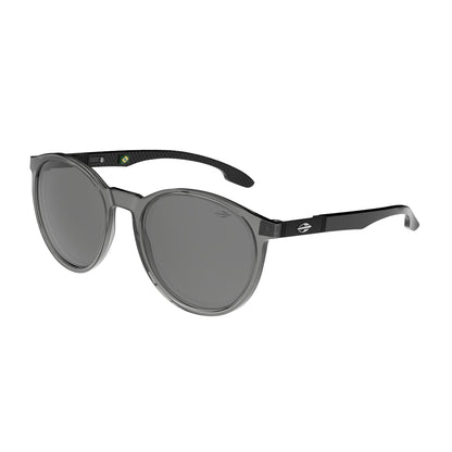 Óculos de Sol Mormaii Maui Motorsports Fumê Brilho Lente Cinza Flash Prata