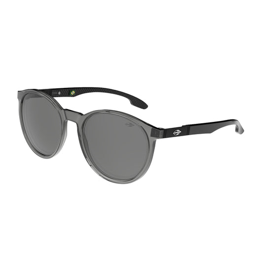 Óculos de Sol Mormaii Maui Motorsports Fumê Brilho Lente Cinza Flash Prata