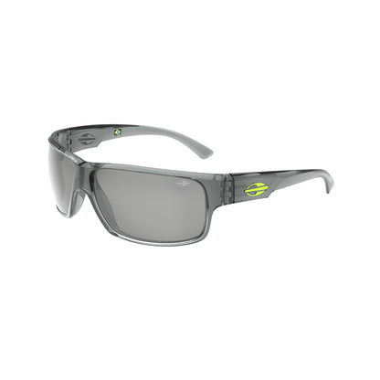Óculos de Sol Mormaii Joaca II Motorsports Fumê Brilho Lente Cinza Flash Prata