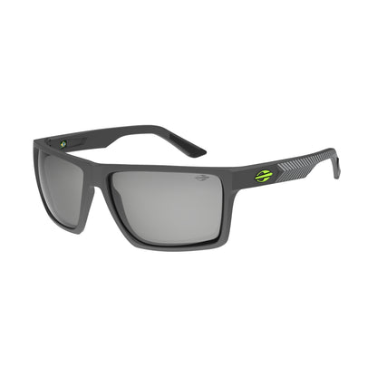 Óculos de Sol Mormaii Carmel 2 Motorsports Cinza Escuro Fosco Lente Cinza Flash Prata