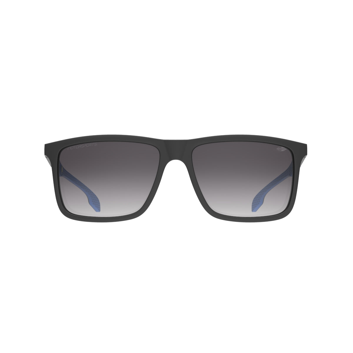 Óculos de Sol Mormaii Kona Motorsports Preto e Azul Fosco Lente Cinza Degradê