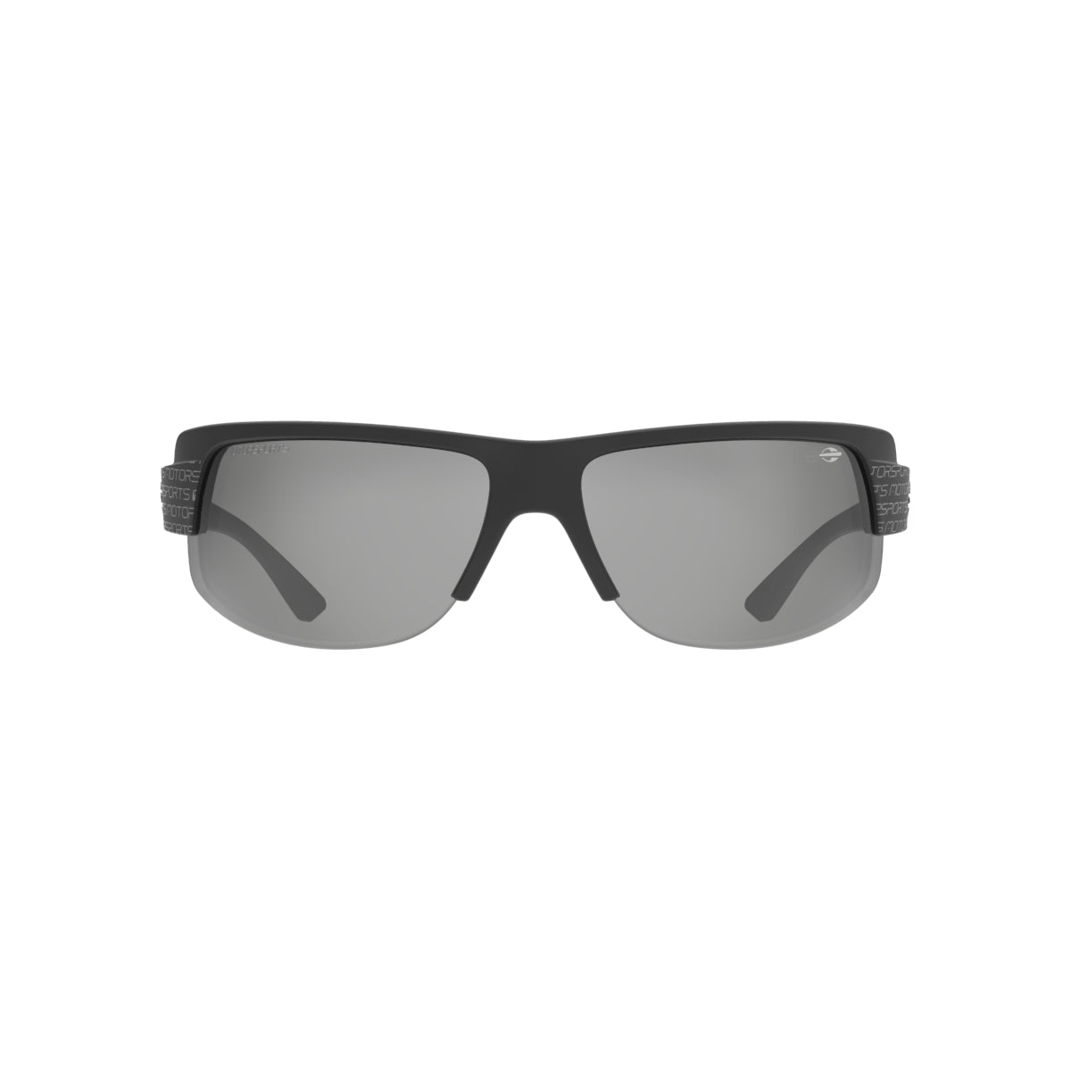 Óculos de Sol Mormaii Gamboa Air 4 Motorsports Preto Fosco Lente Cinza Flash Prata